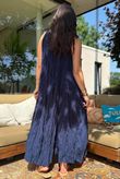 Gabriella Tie Shoulder Dress Navy